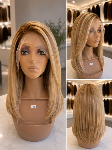 Bob 13*4 cheveux blond 10