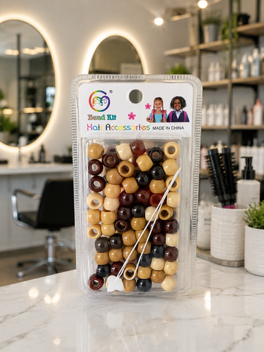 Kit de perles marron (tons naturels)