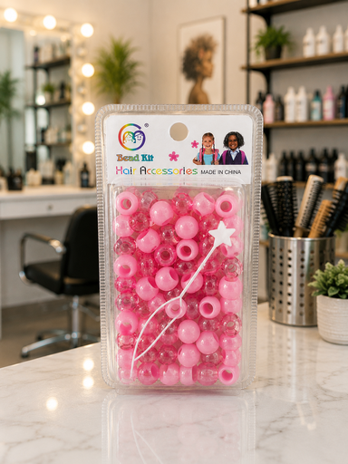 Kit de perles rose pastel