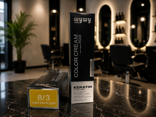 Coloration capillaire blond gold