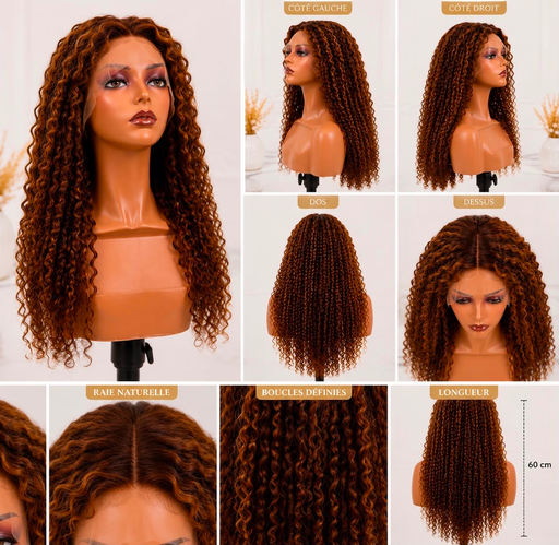 Lao 13*6 wig châtain (4/27) 22 inch